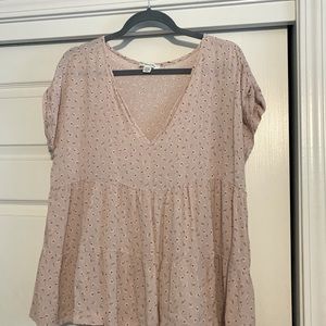 Floral babydoll top